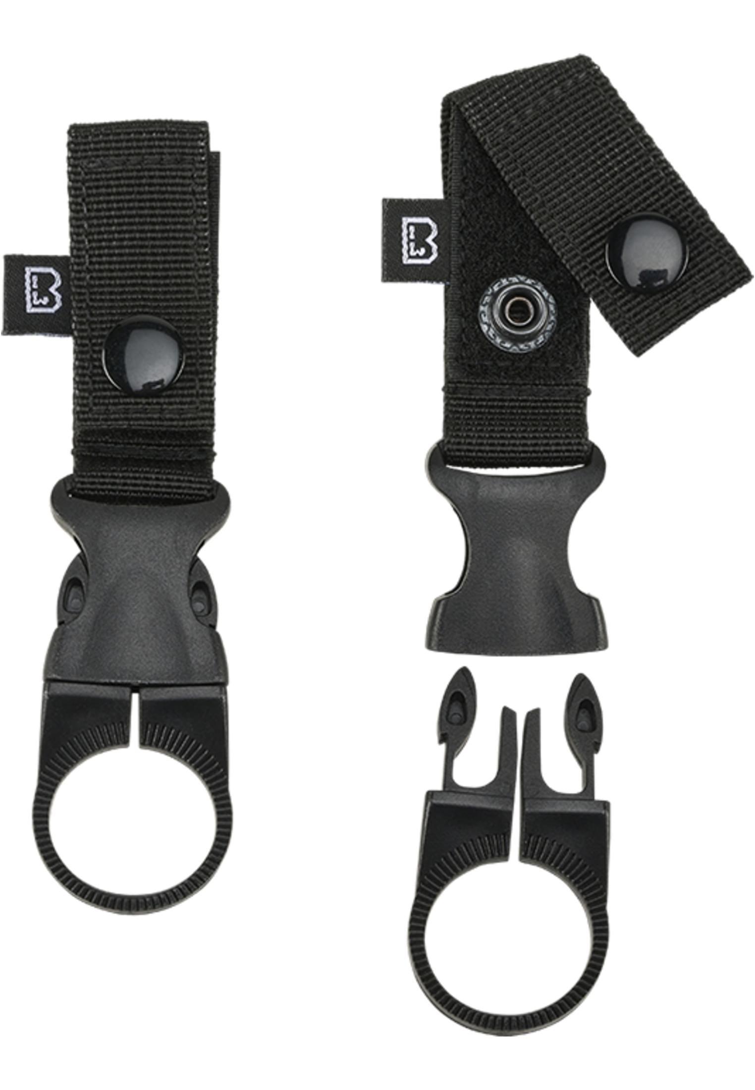 Brandit Belt and Molle Loop Bottle Holder 2 Pack (Farbe: black / Größe: one size)