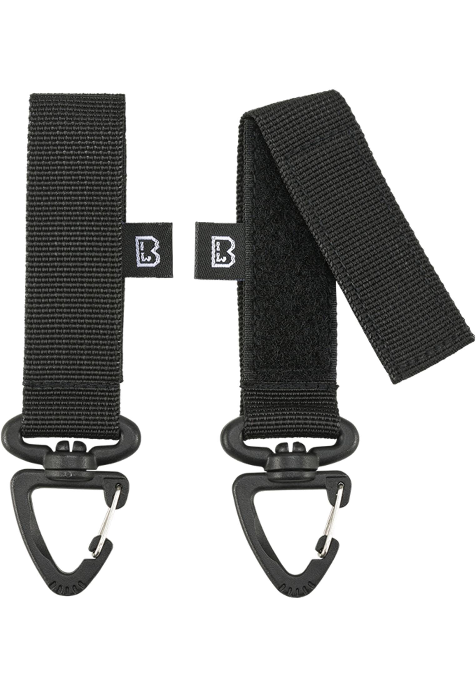 Brandit Belt and Molle Loop Carabiner 2 Pack (Farbe: black / Größe: one size)