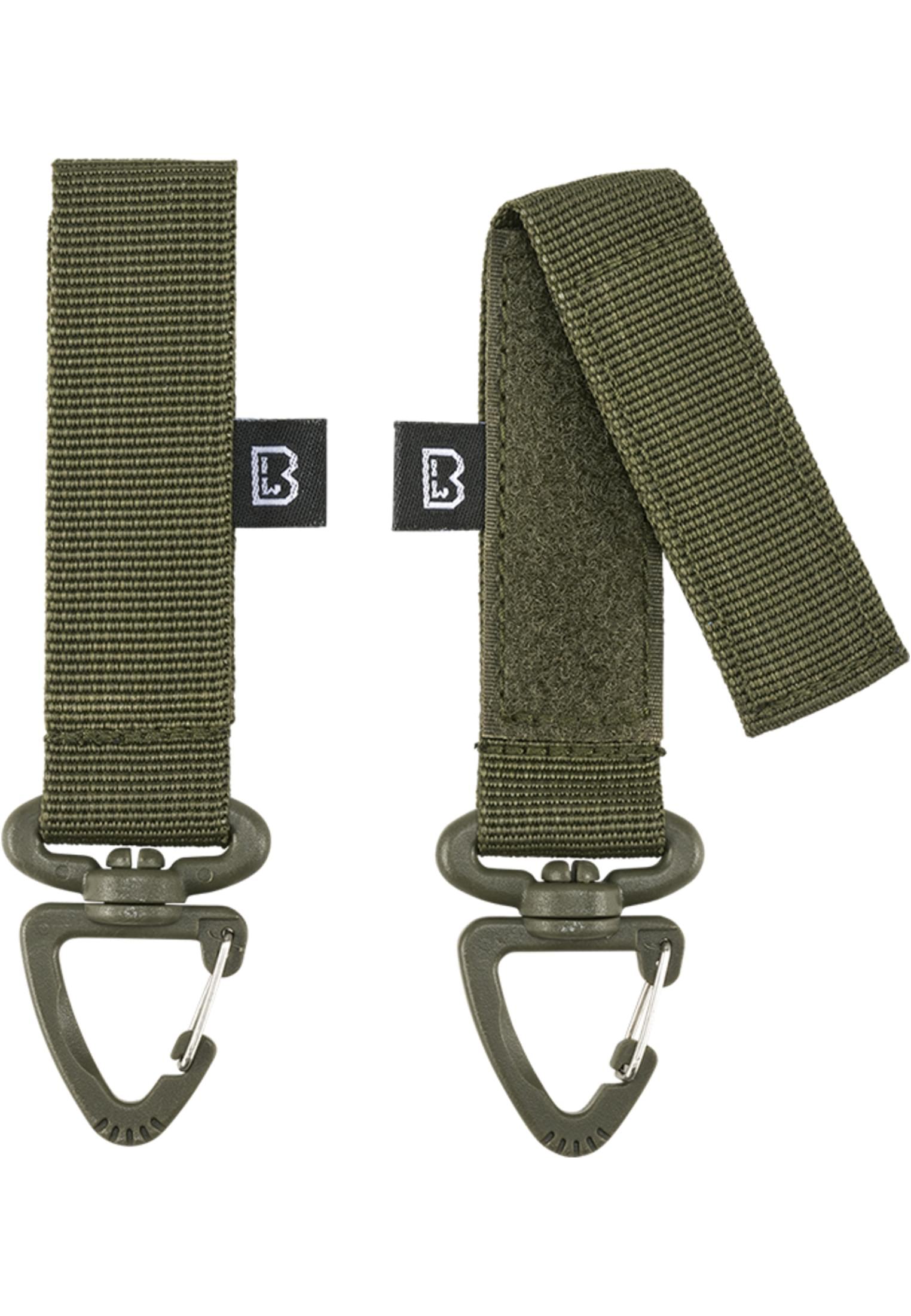 Brandit Belt and Molle Loop Carabiner 2 Pack (Farbe: olive / Größe: one size)