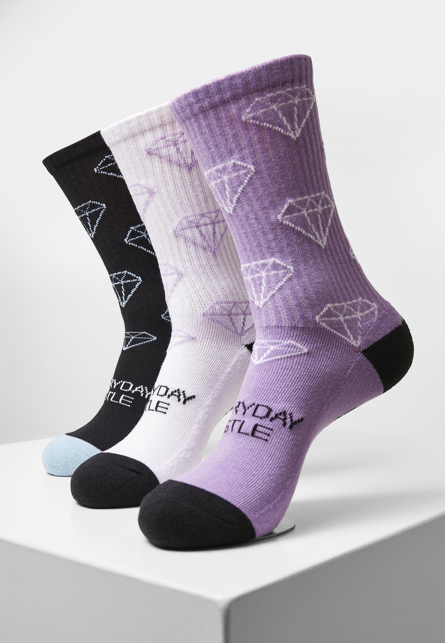CS Everyday Hustle Socks 2-Pack (Farbe: black+lilac+white / Größe: 35-38)