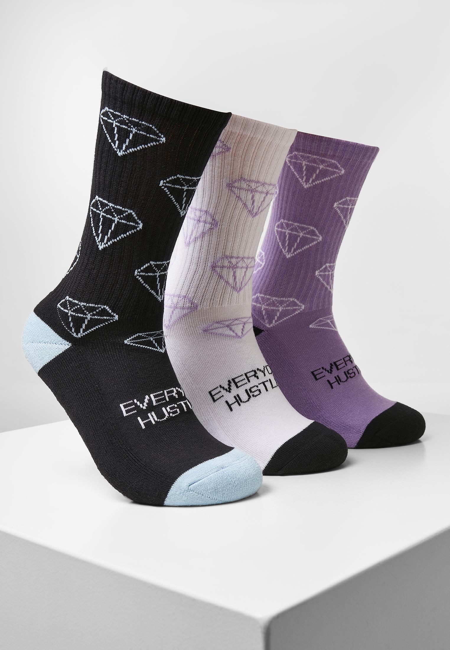CS Everyday Hustle Socks 2-Pack (Farbe: black+lilac+white / Größe: 35-38)