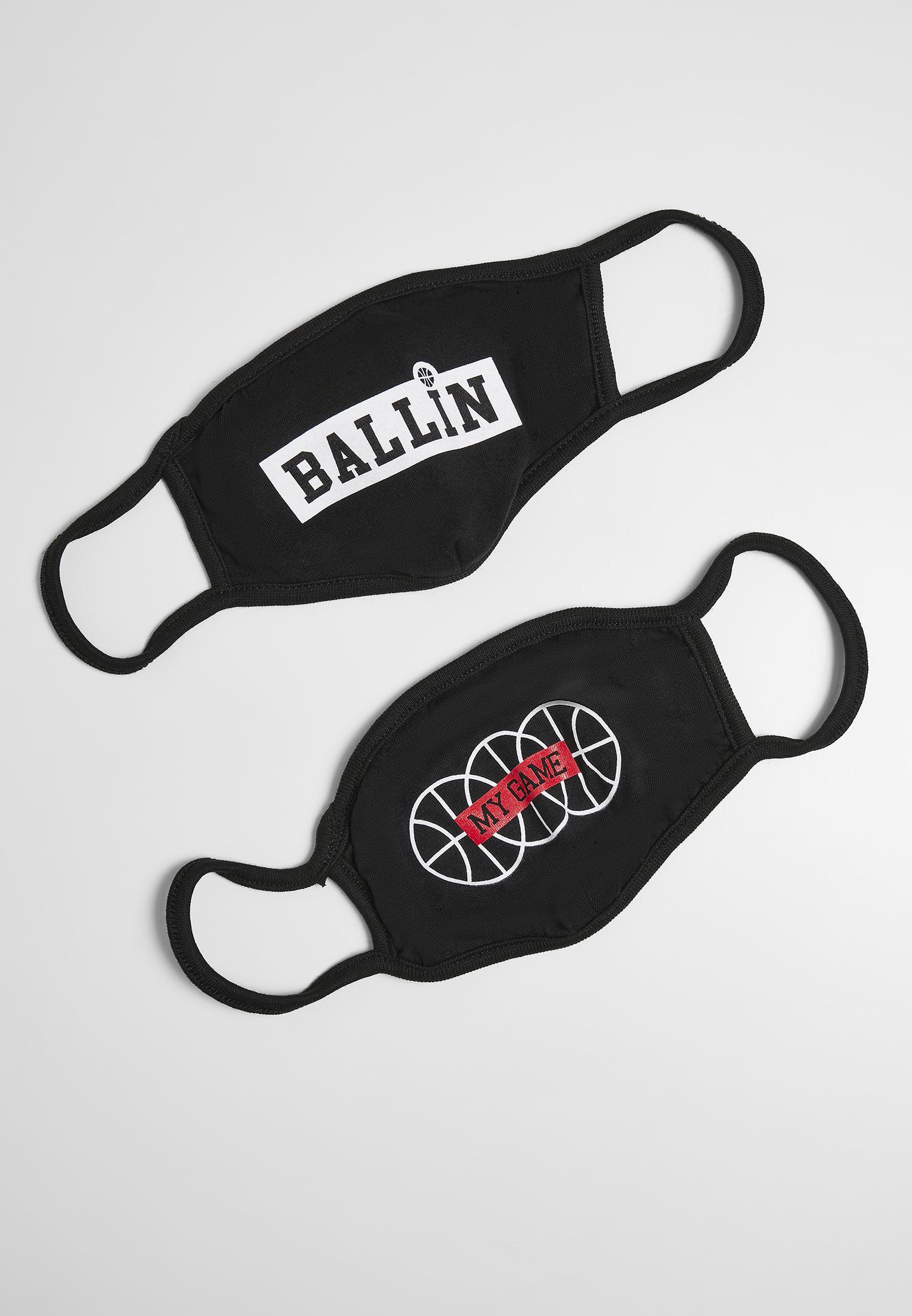 MT Accessoires Ballin and My Game Face Mask 2-Pack (Farbe: black / Größe: one size)
