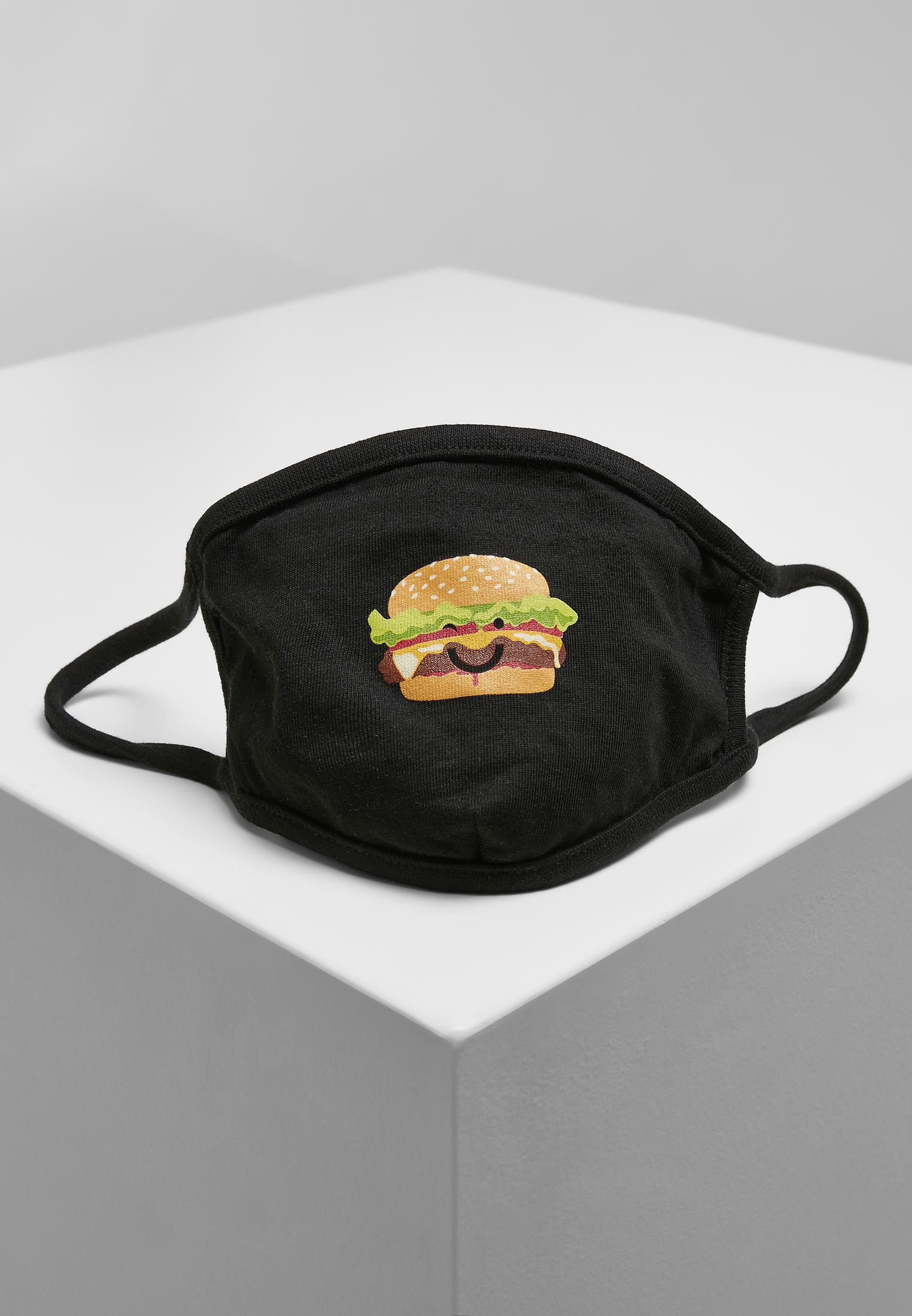 MT Accessoires Burger and Hot Dog Face Mask 2-Pack (Farbe: black / Größe: one size)