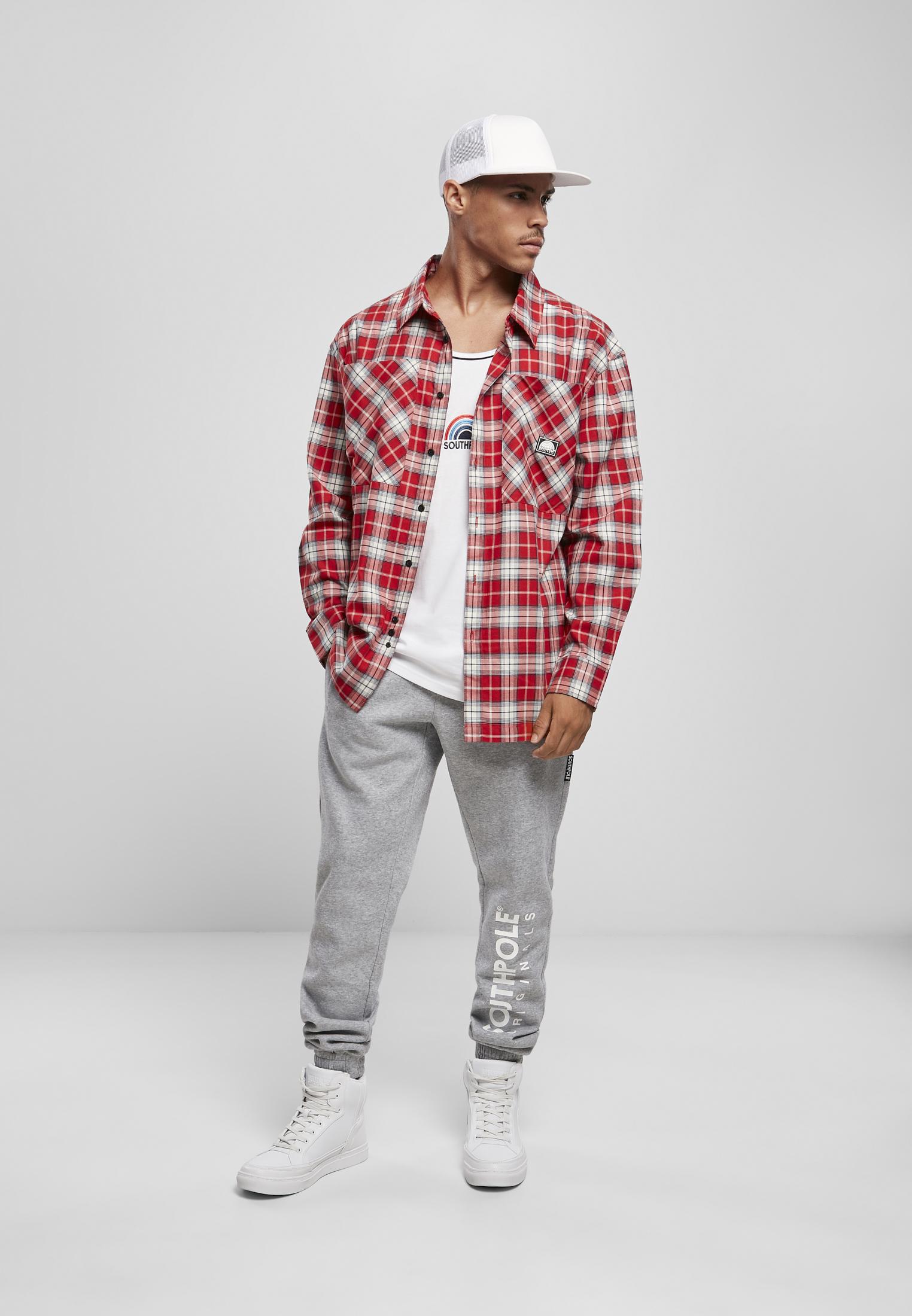 Southpole Southpole Checked Woven Shirt (Farbe: SP red / Größe: L)