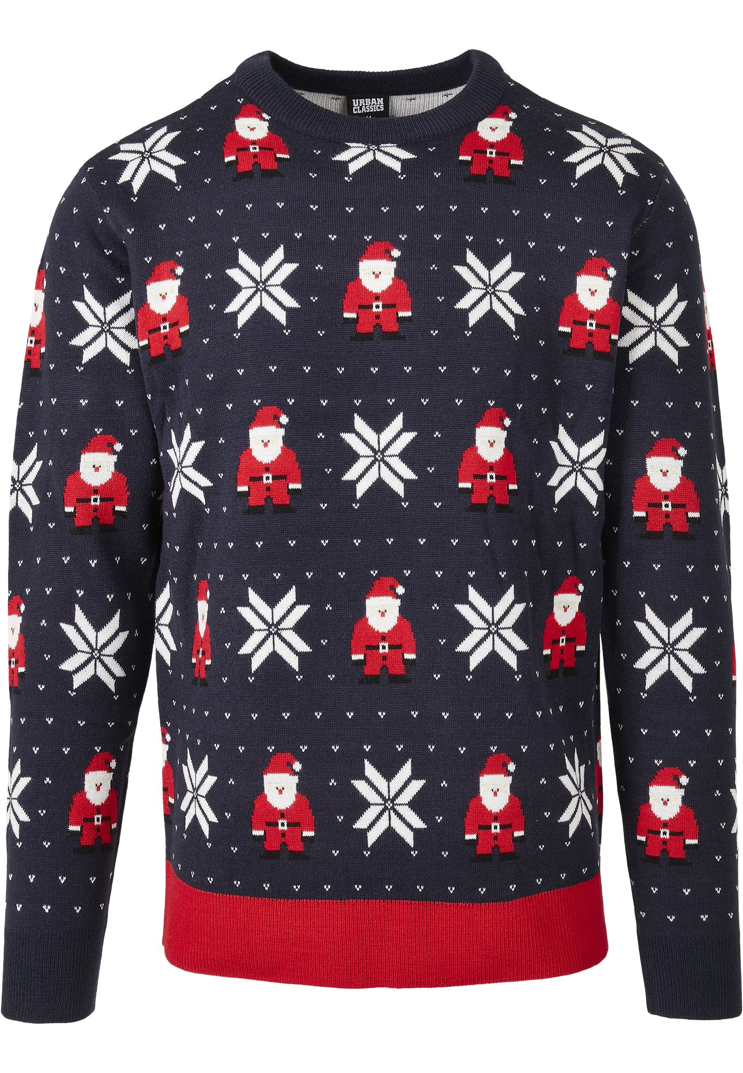 UC Men Nicolaus And Snowflakes Sweater (Farbe: nicolaus and snowflake aop / Größe: L)