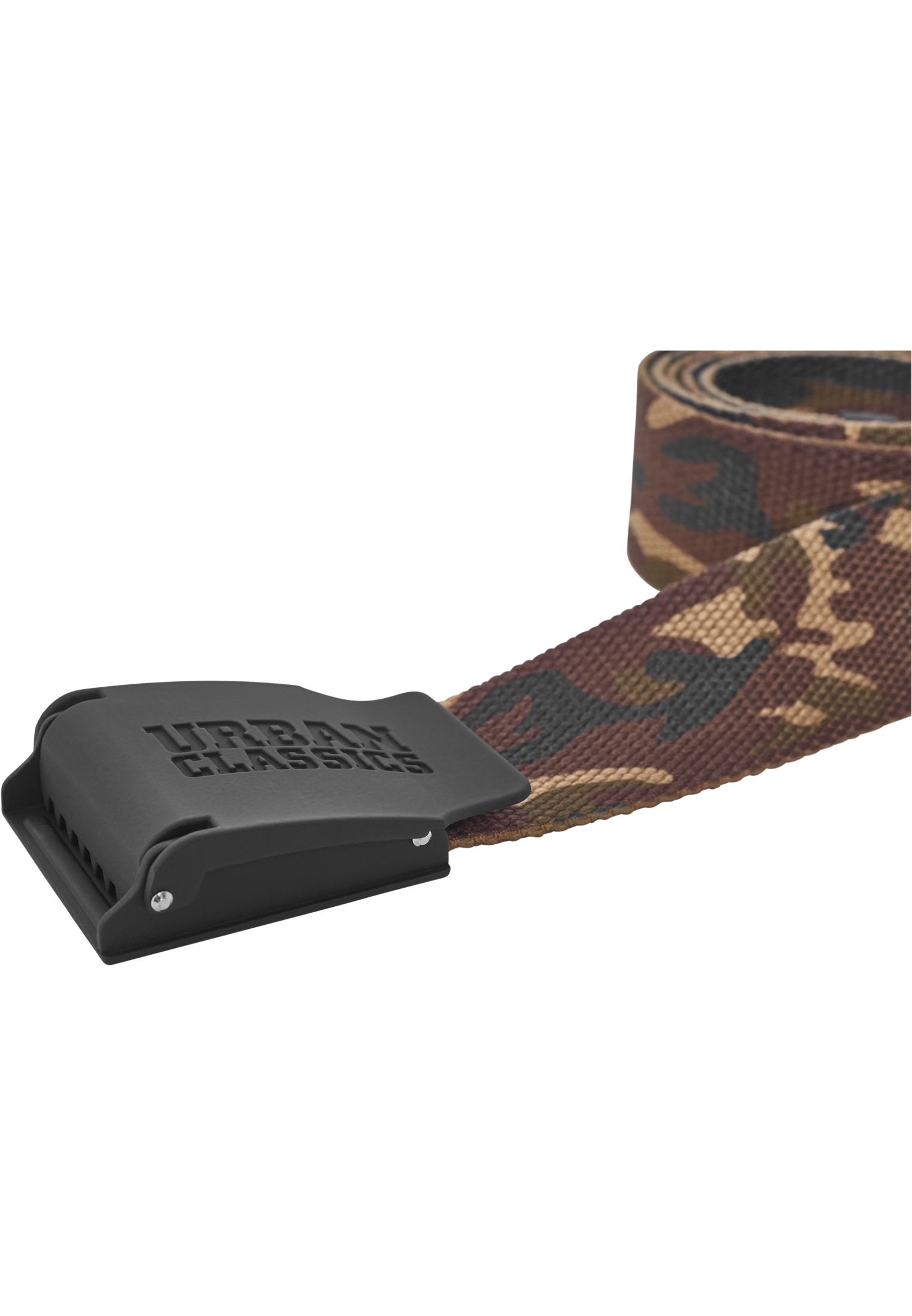 Urban Classics Accessoires Woven Belt Rubbered Touch UC (Farbe: wood camo / Größe: 120cm)