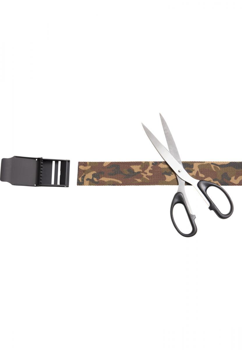 Urban Classics Accessoires Woven Belt Rubbered Touch UC (Farbe: wood camo / Größe: 120cm)