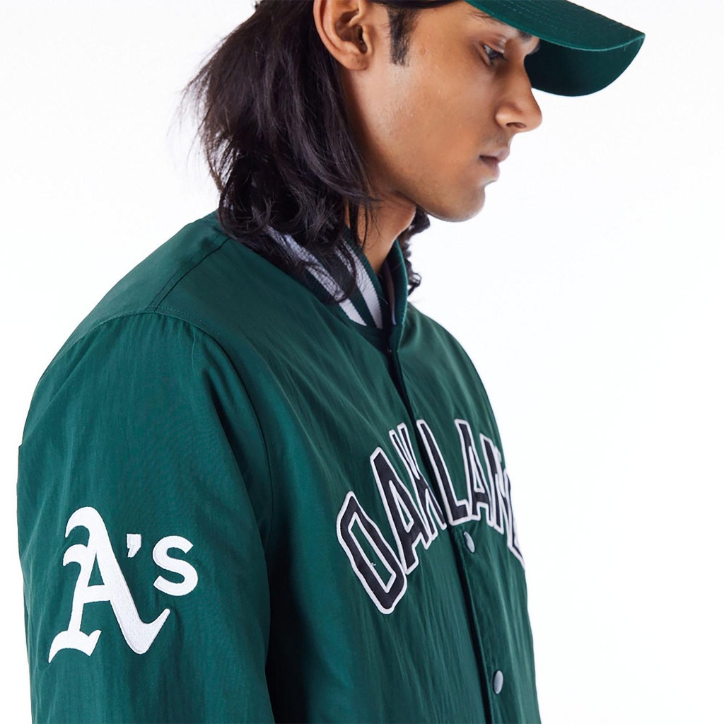 new-era-mlb-wordmark-bomber-oakath-dkgblk-grün-xxl-2