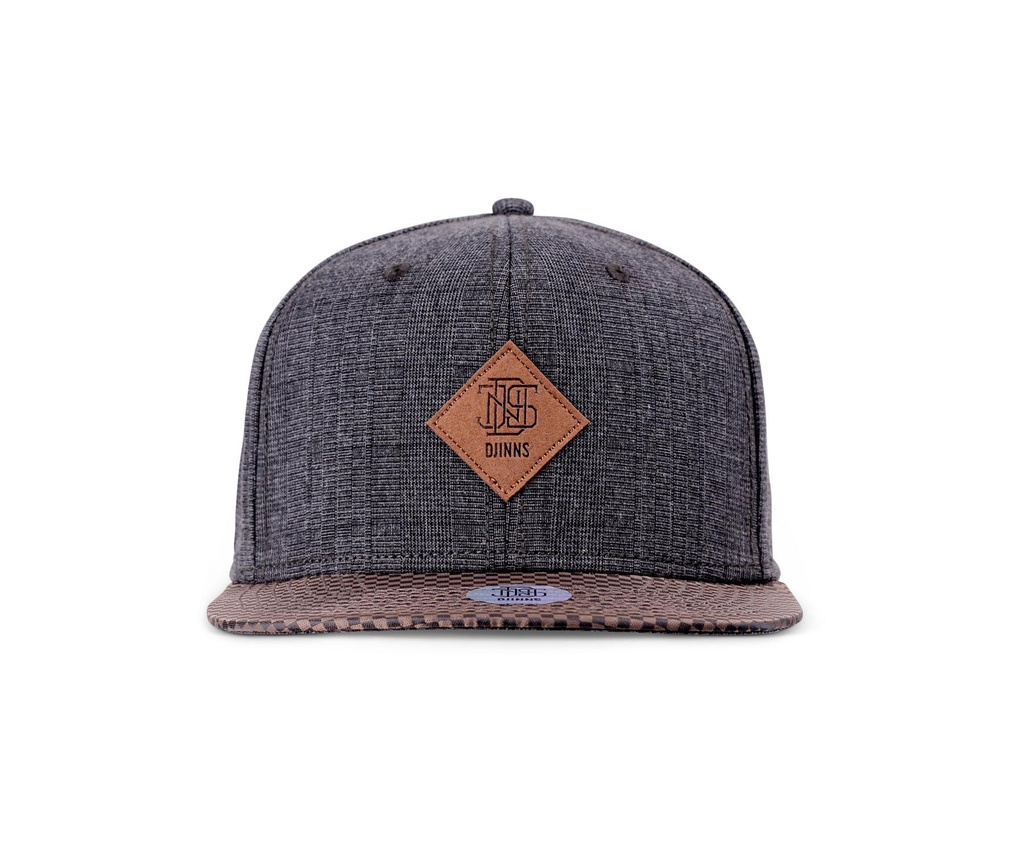 djinns-6-panel-snapback-cap-glencheck-grey-osfm-0
