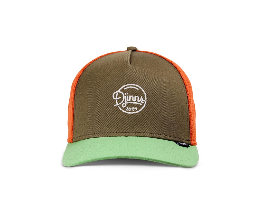 djinns-trucker-cap-hft-summer-knit-olive-green-orange-osfm-0