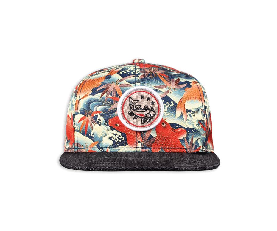 djinns-6-panel-snapback-cap-koi-linen-black-osfm-0