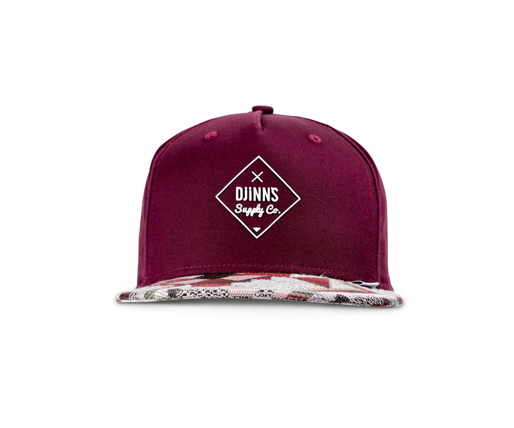 djinns-5-panel-snapback-cap-rubber-aztek-wine-osfm-0