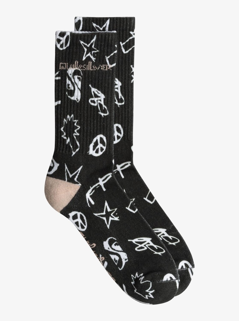 quiksilver-uni-printed-socks-black-tarmac-fun-zone-16-s-0