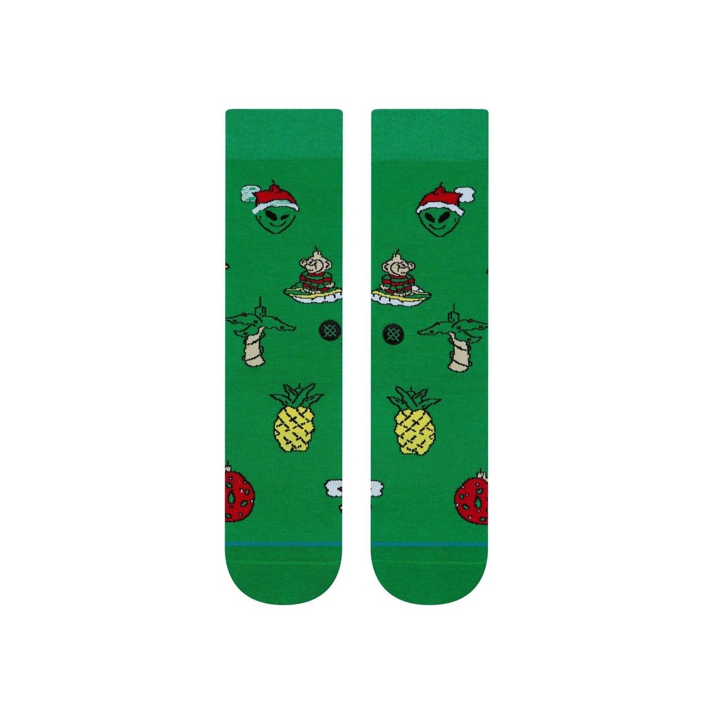 stance-xmas-ornaments-crew-sock-grün-s-0