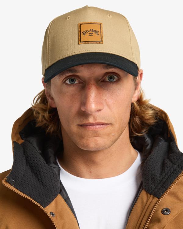 billabong-stacked-snapback-brown-gravel-1sz-e4-3