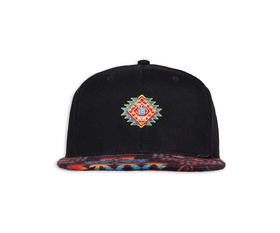 djinns-6-panel-snapback-cap-aztek-crown-black-osfm-0