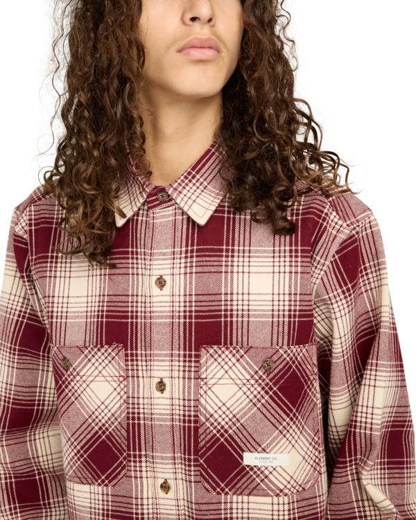 element-hawthorne-2pkt-heavyweight-red-cream-zinfandel-plaid-xl-3