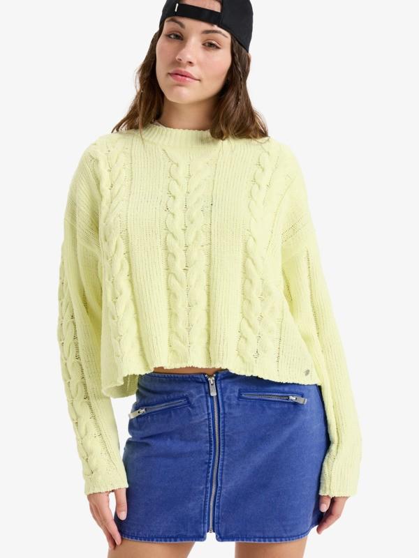 roxy-chloe-kim-cropped-cable-yellow-yellow-pear-xs-0