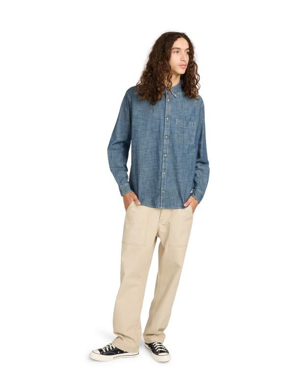 element-button-down-regular-chambray-blue-chambray-blue-xs-4-12