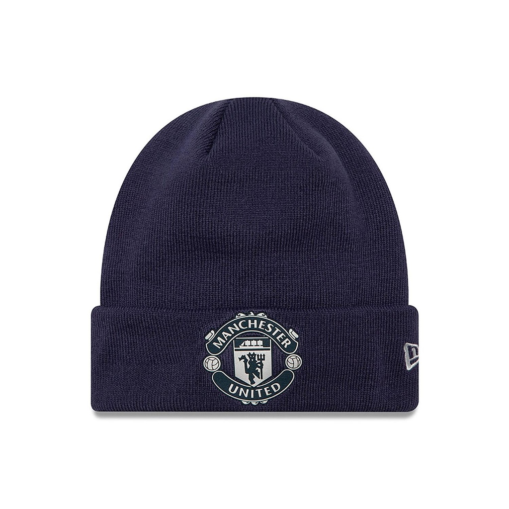 RUBBER WVN CUFF BEANIE MANUTD  NVYSWG