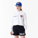 New York Knicks NBA Team Logo Crop Hoodie