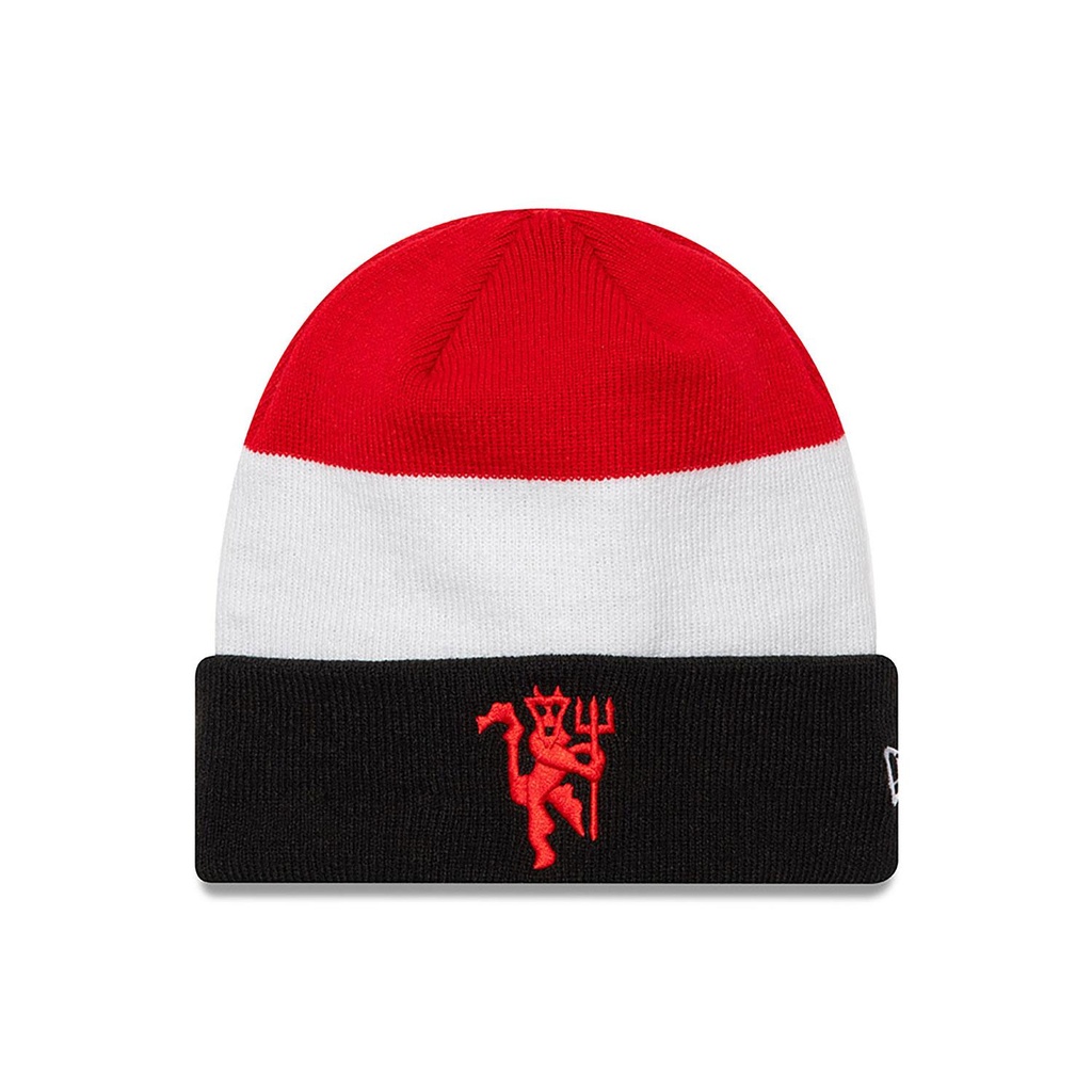 FLAG CUFF BEANIE MANUTD  BLKSCA