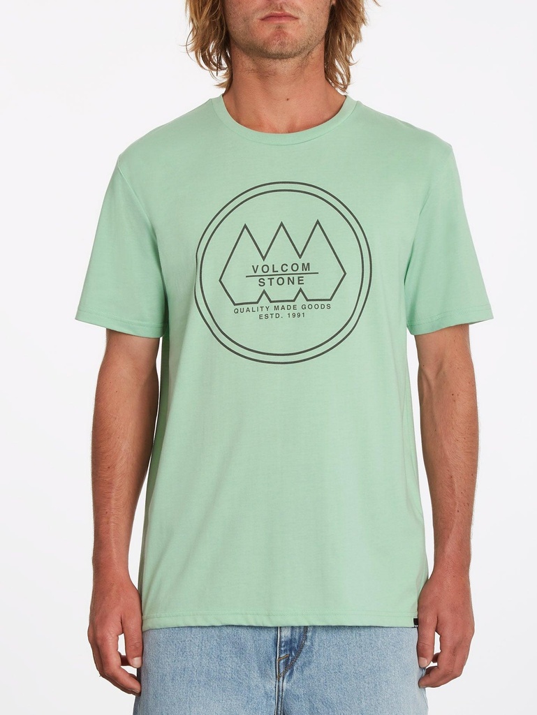 Volcom Tri Stone T-shirt (Farbe: LICHEN GREEN / Größe: L)