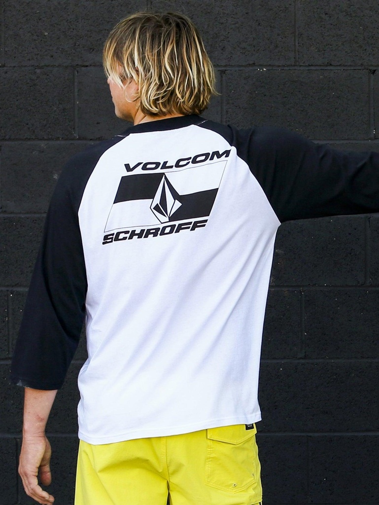 Schroff X Volcom 3/4 Raglan Tee