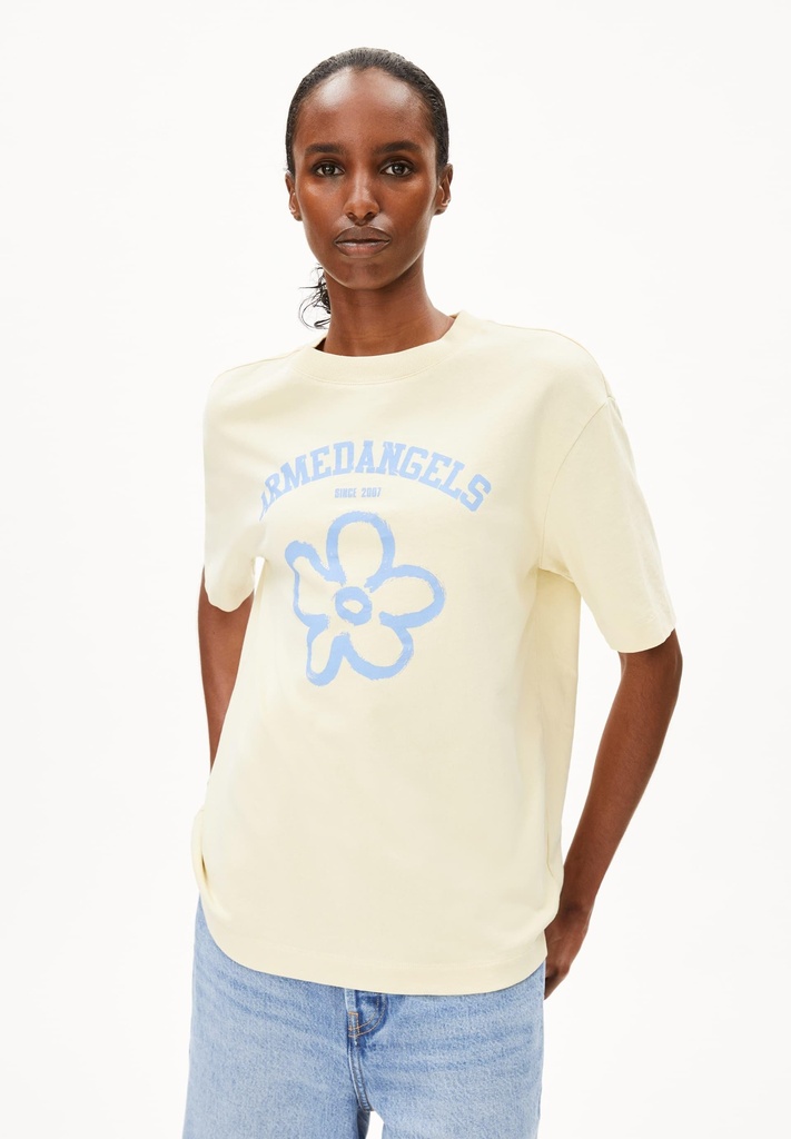 ARMEDANGELS TARJAA LOGO FLOWAA (Farbe: summer hay / Größe: S)