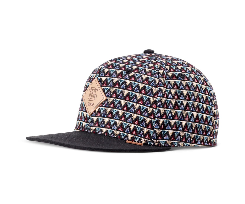 6 Panel Snapback Cap Colour Triangle