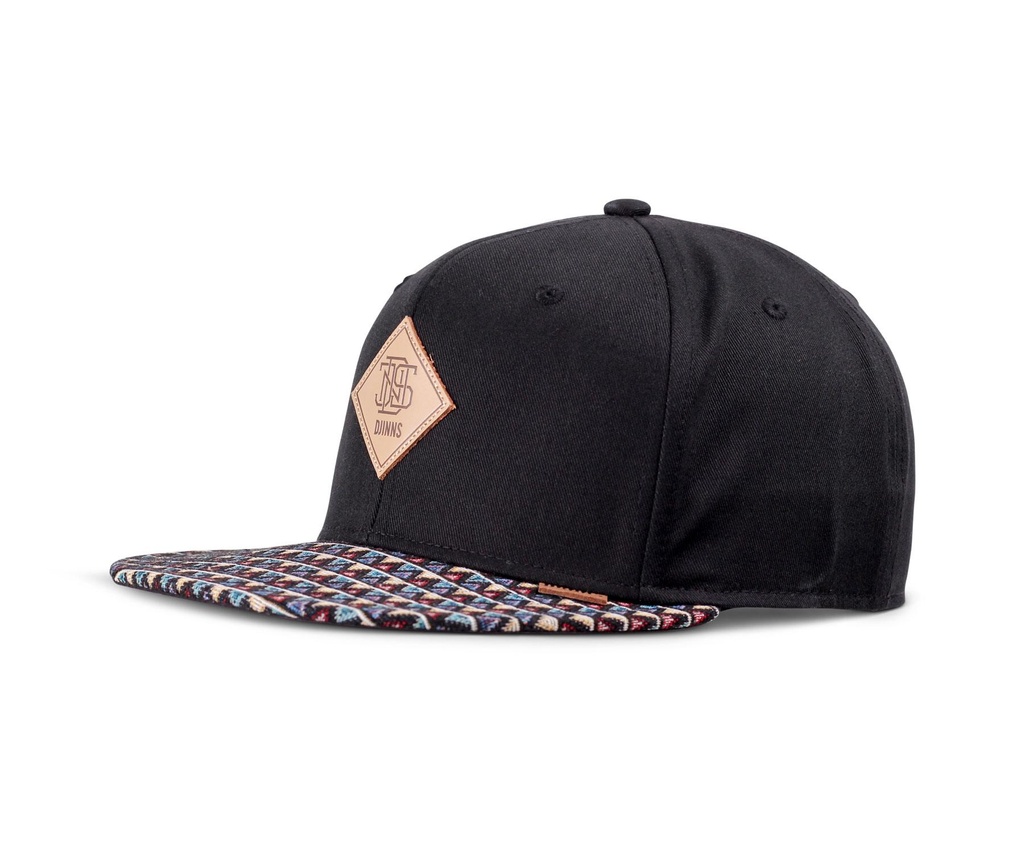 6 Panel Snapback Cap Colour Triangle Rev.