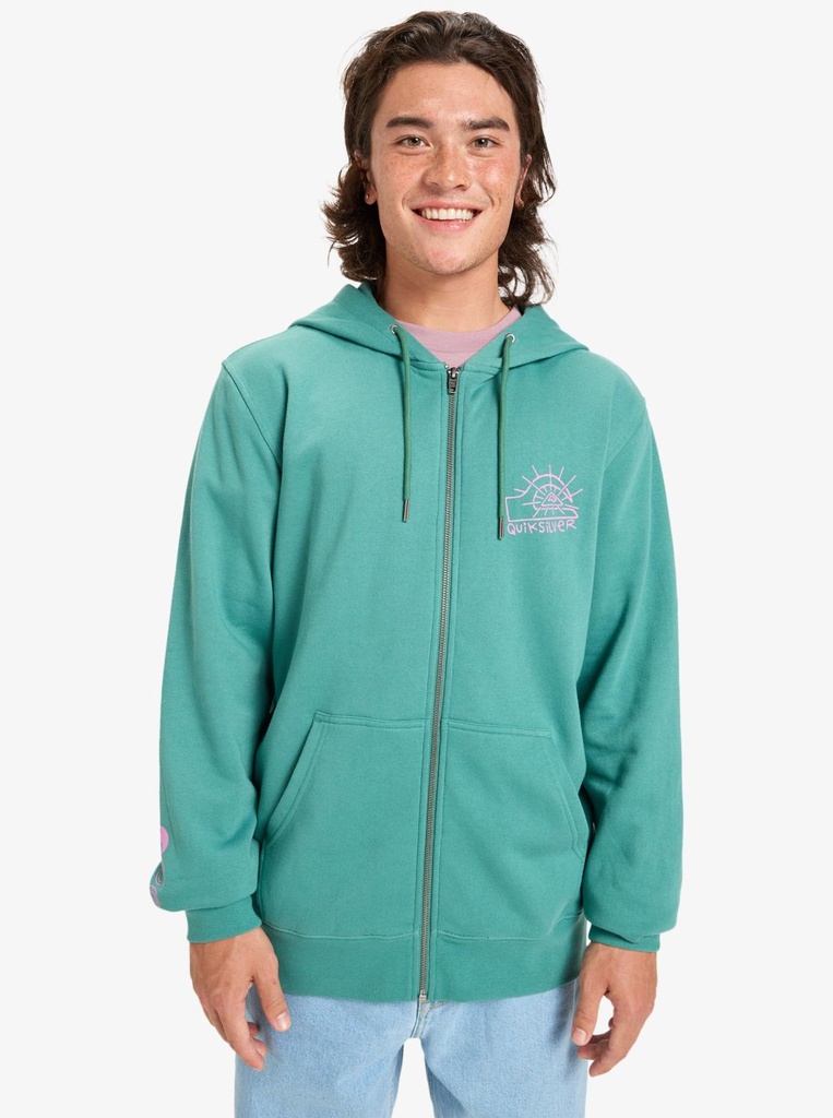 GRAPHIC HOOD ZIP
