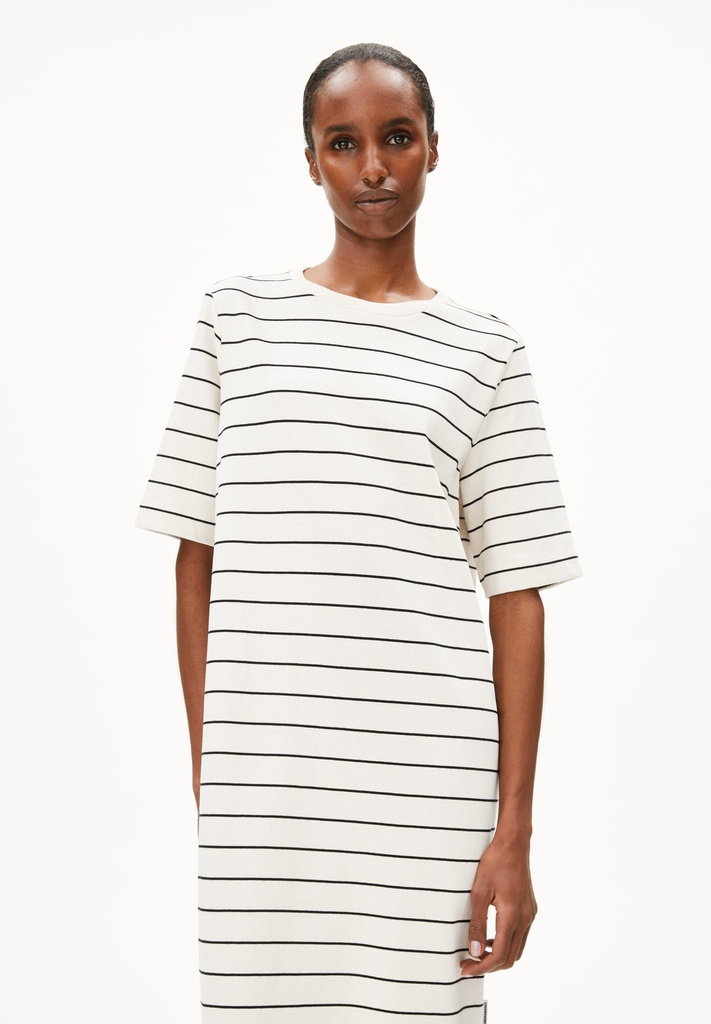XELINAA FINE STRIPE MIDI DRESS