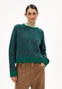 ARMEDANGELS DILIRIAA LEOPAA STRICKPULLOVER (Farbe: emerald green / Größe: XS)