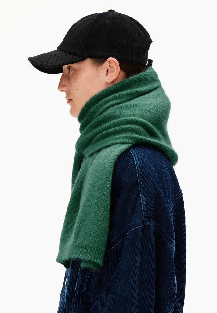 ARMEDANGELS YUKINAA SOLID SCHAL (Farbe: emerald green / Größe: One Size)