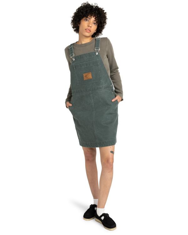 DUNGAREE CANVAS DRESS