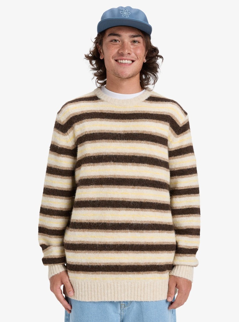 LAGOS STRIPED CREW SWEATER