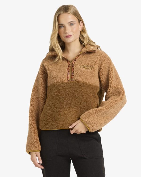 HORIZON MOCK NECK HALF ZIP FLC