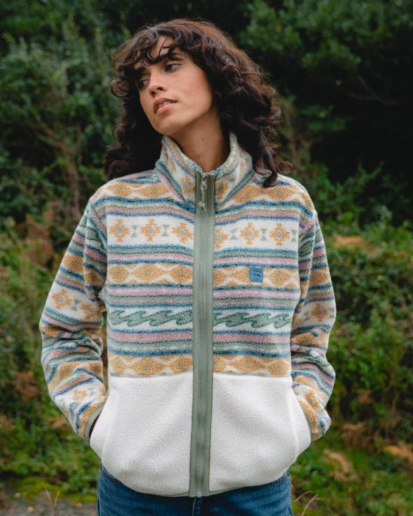 ROCK JETTY MOCK NECK ZIP FLC