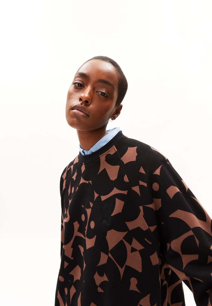 ARMEDANGELS GIOVANNAA ABSTRACT A (Farbe: deep brown / Größe: XS)