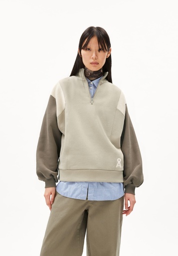 ARMEDANGELS FRAAN CIS COLORBLOCK (Farbe: sand stone-muddy water / Größe: S)