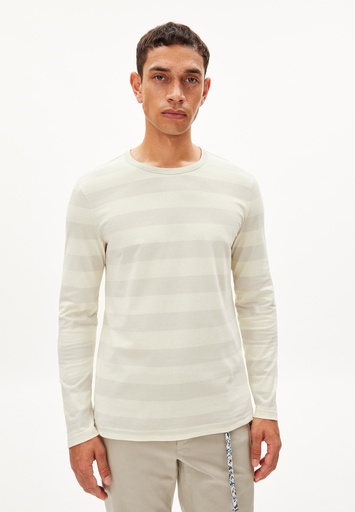 [systemProduct.invalidCombination.debe505ecbaa4709921907af9bbf9967] ARMEDANGELS YOHAAN BOLD STRIPES (Farbe: luna rock-oatmilk / Größe: L)