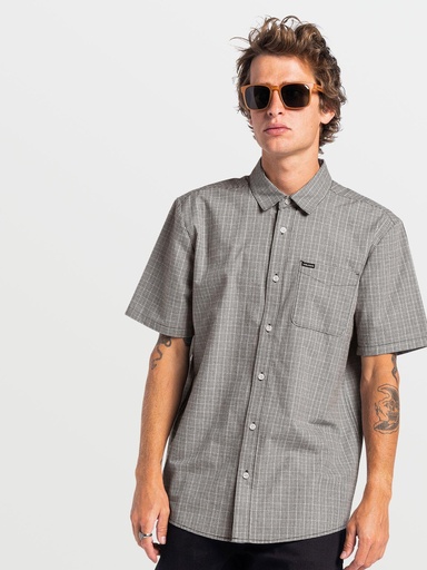 Volcom Mini Check Woven Short Sleeve (Farbe: Navy / Größe: XL)