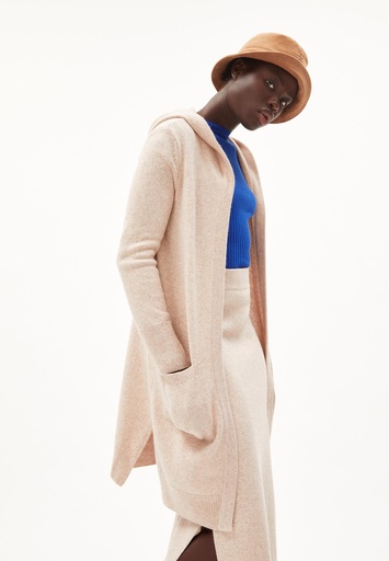 Warmaa Cardigan light caramel melange