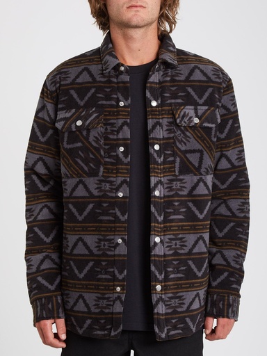 Volcom Bowered Fleece Over-Shirt (Farbe: SCARAB / Größe: XS)