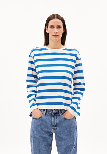 ARMEDANGELS LUPITAA STRIPE (Farbe: black-sand stone / Größe: M)