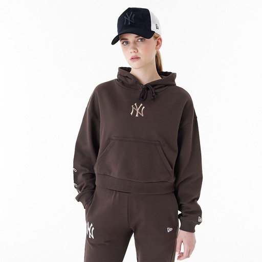 New York Yankees MLB Lifestyle Crop Hoodie