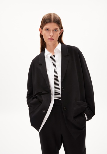 [systemProduct.invalidCombination.3429348287954018995cdb2ec61051b5] ARMEDANGELS MARIAA FERNANDAA JERSEY BLAZER (Farbe: black / Größe: M)