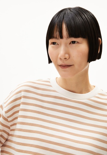 ARMEDANGELS FRANKAA MAARLEN STRIPE (Farbe: undyed-beige blond / Größe: S)