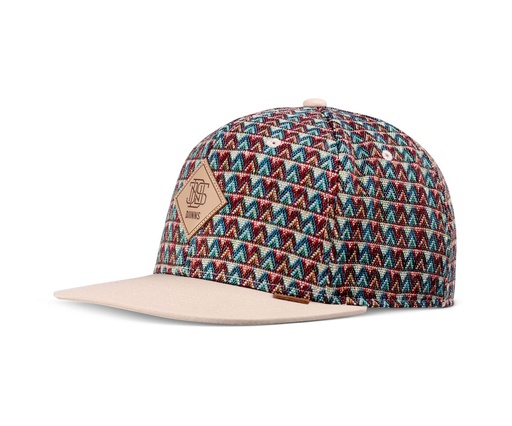 [4051967263997] 6 Panel Snapback Cap Colour Triangle